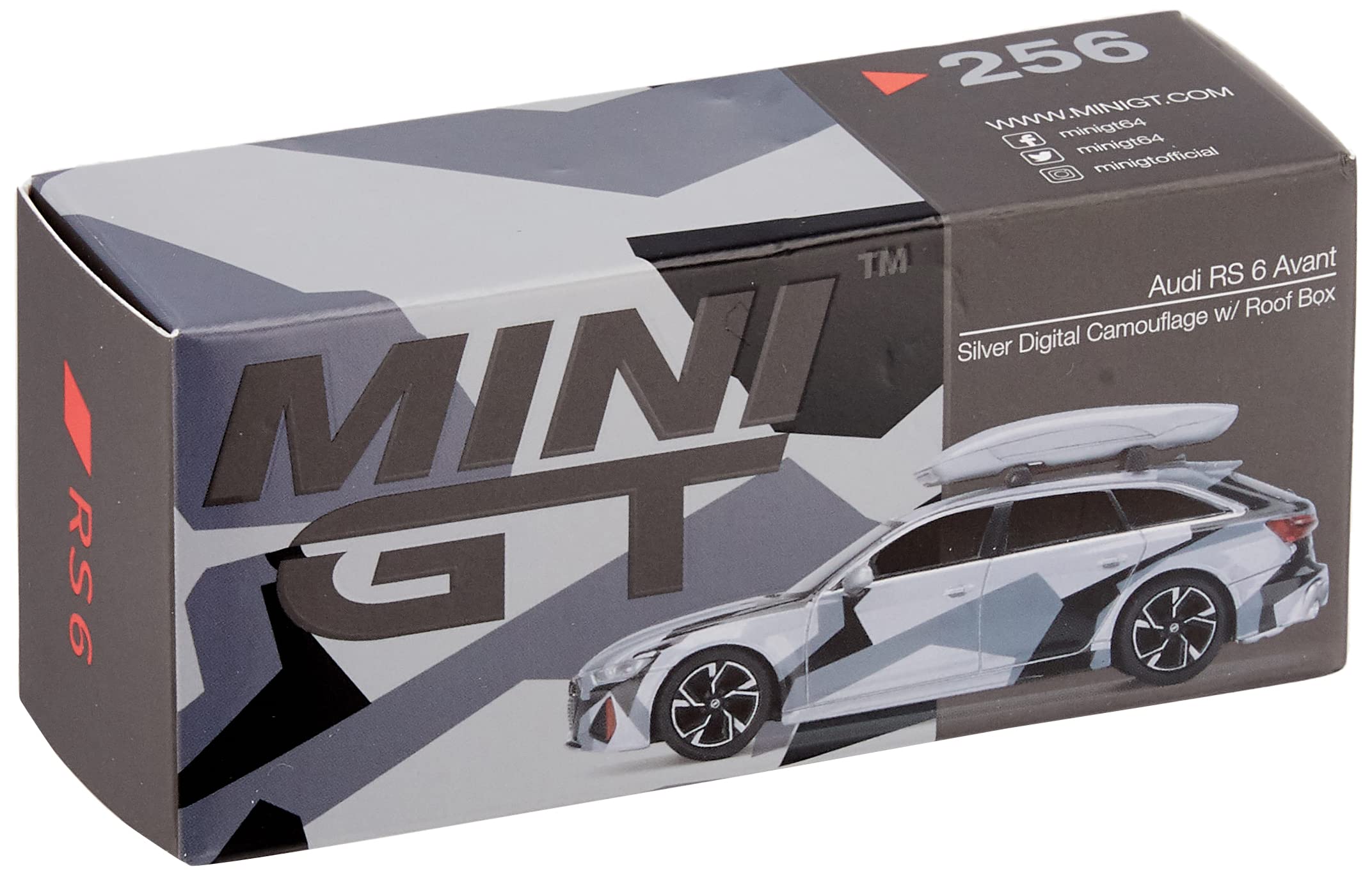 Amazon | MINI GT 1/64 アウディ RS 6 アバント シルバー